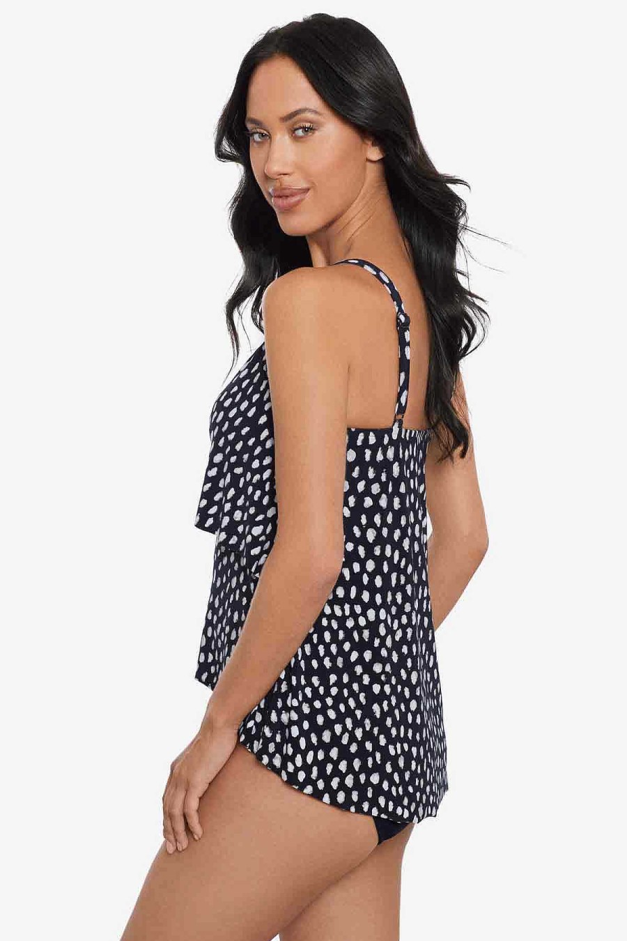 Magicsuit Pebbles Grace Tankini Top Black/White New