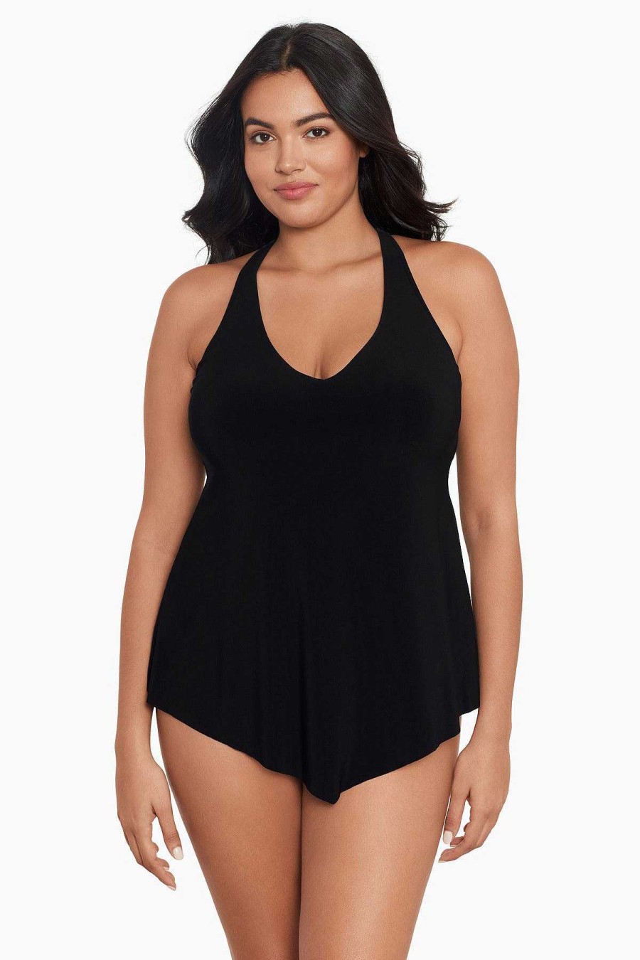 Magicsuit Plus Size Taylor Tankini Top Black Hot