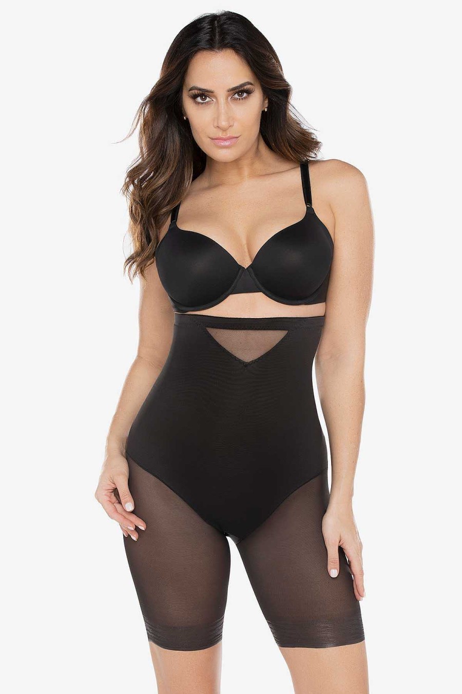 Miraclesuit Extra Firm Sexy Sheer Shaping Hi-Waist Thigh Slimmer Best