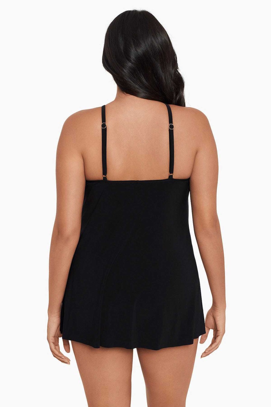 Magicsuit Plus Size Parker One Piece Swim Dress Black Best