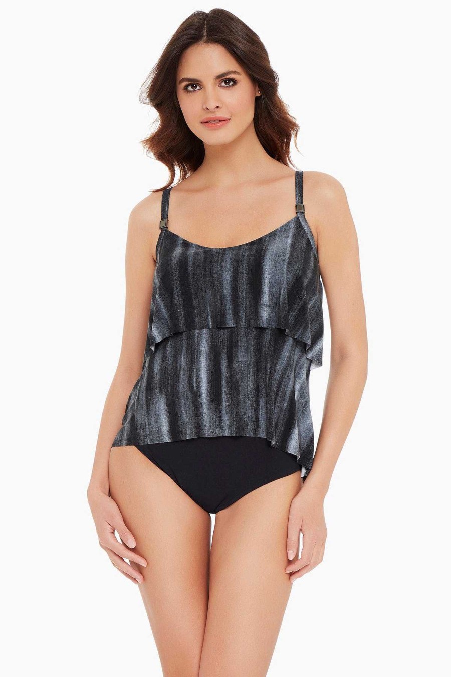 Magicsuit Jeannie Grace Tankini Top Black Clearance