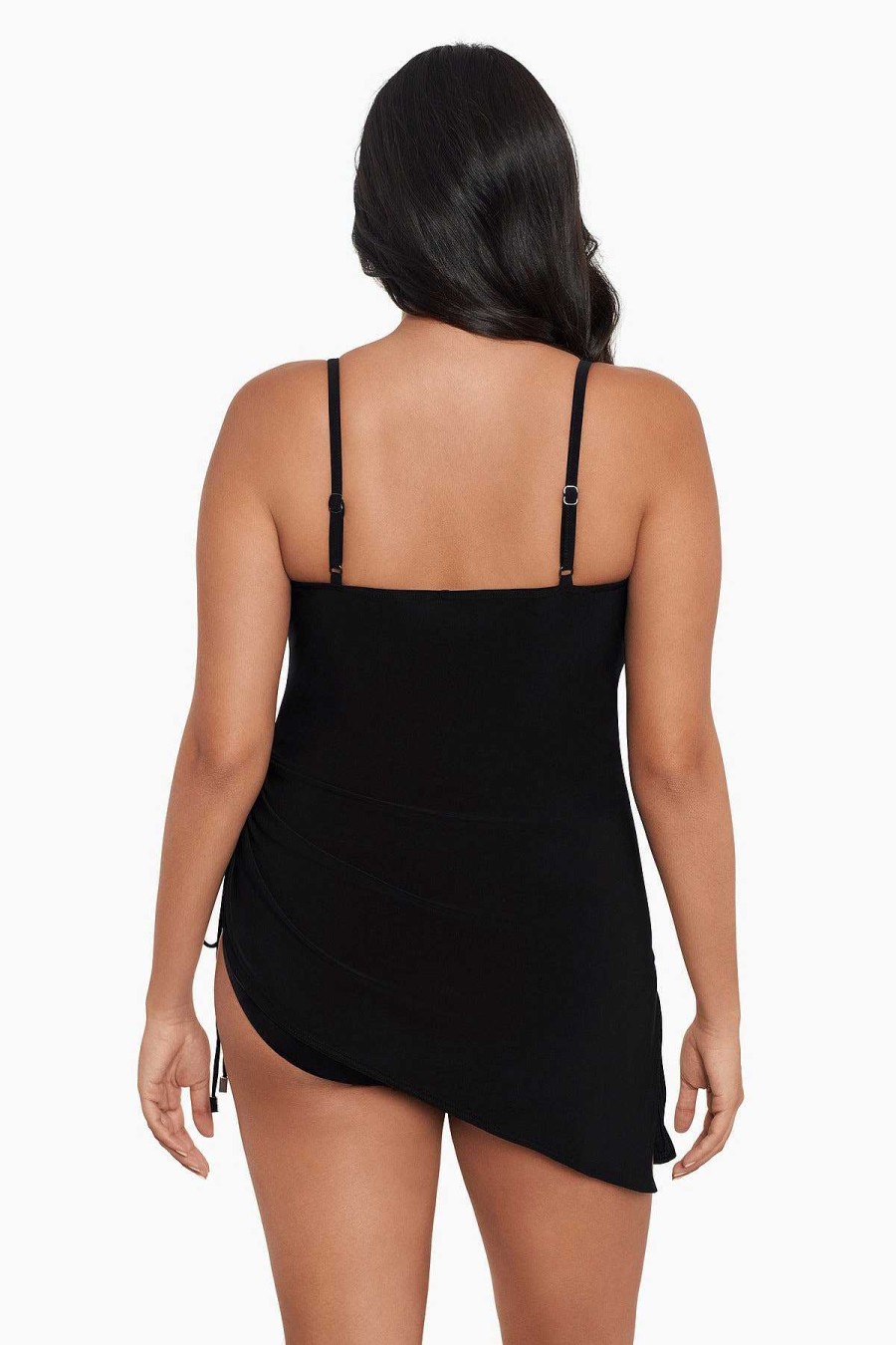 Magicsuit Plus Size Brynn Swim Dress Black New