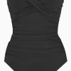 Miraclesuit Rock Solid Madrid Bandeau One Piece Swimsuit Hot