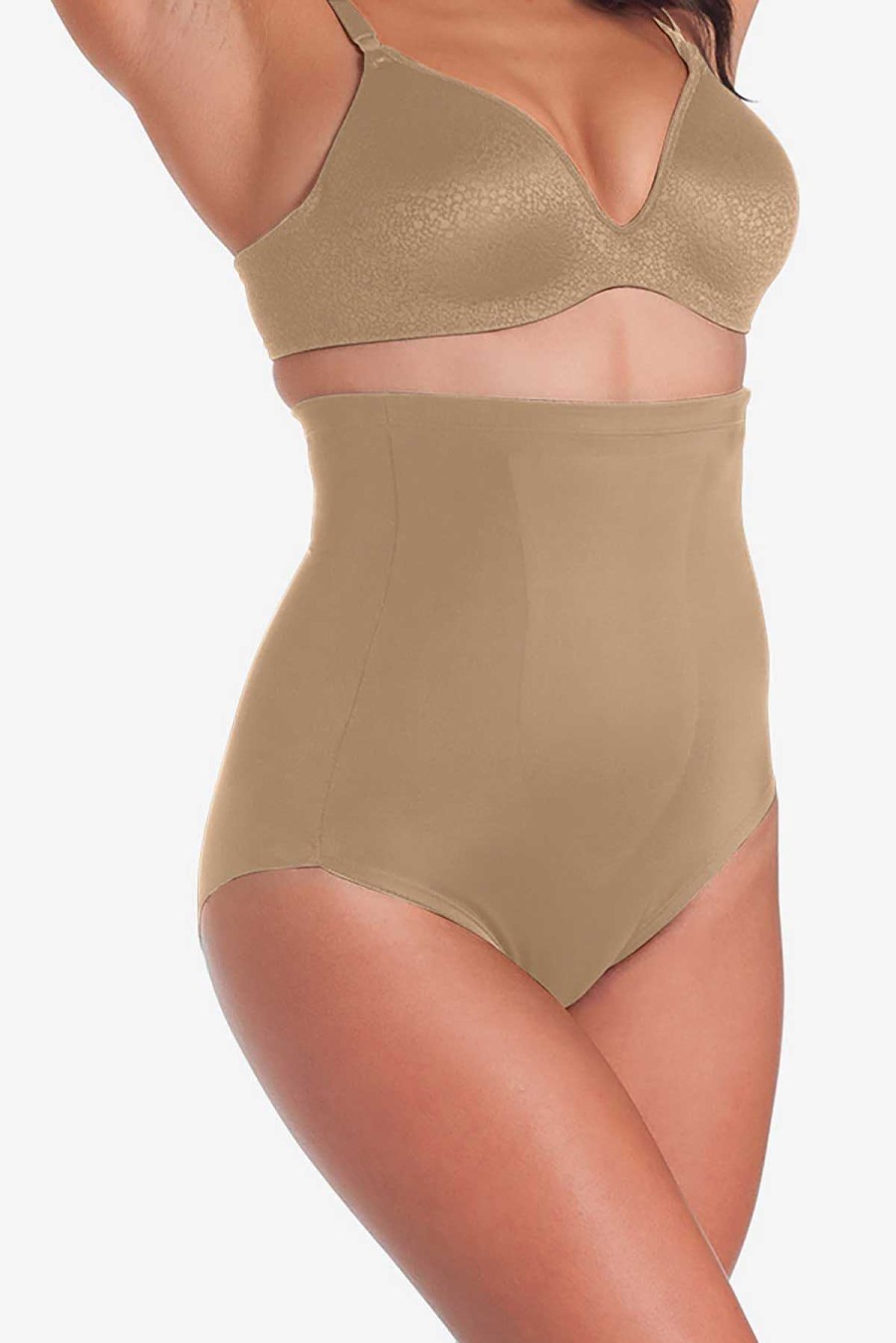 TC Plus Size Moderate Control Hi-Waist Brief Hot