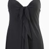 Miraclesuit Rock Solid Lovey One Piece Swim Dress Black New