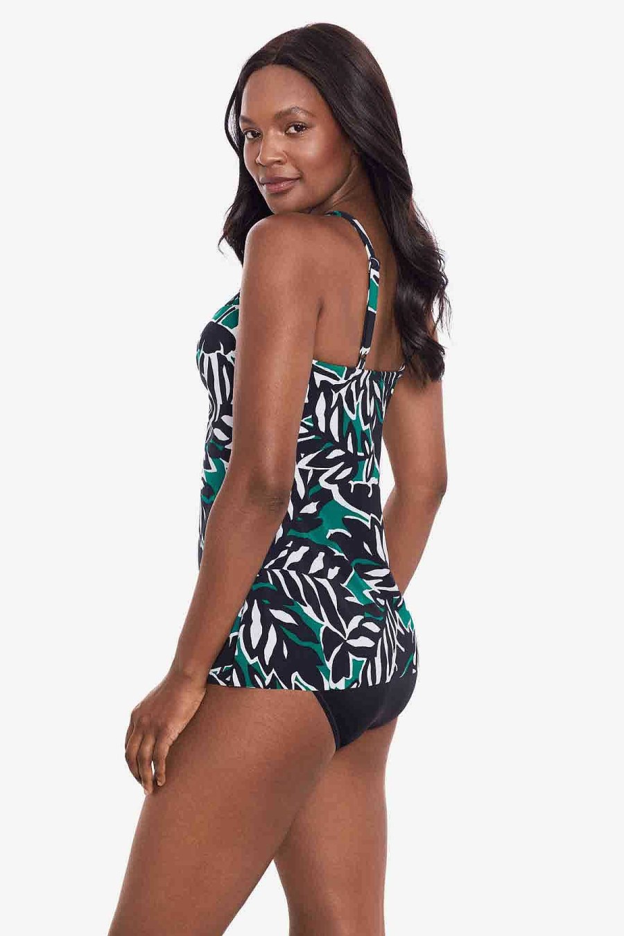 Miraclesuit Palma Verde Marina Tankini Top Black/Multi Wholesale