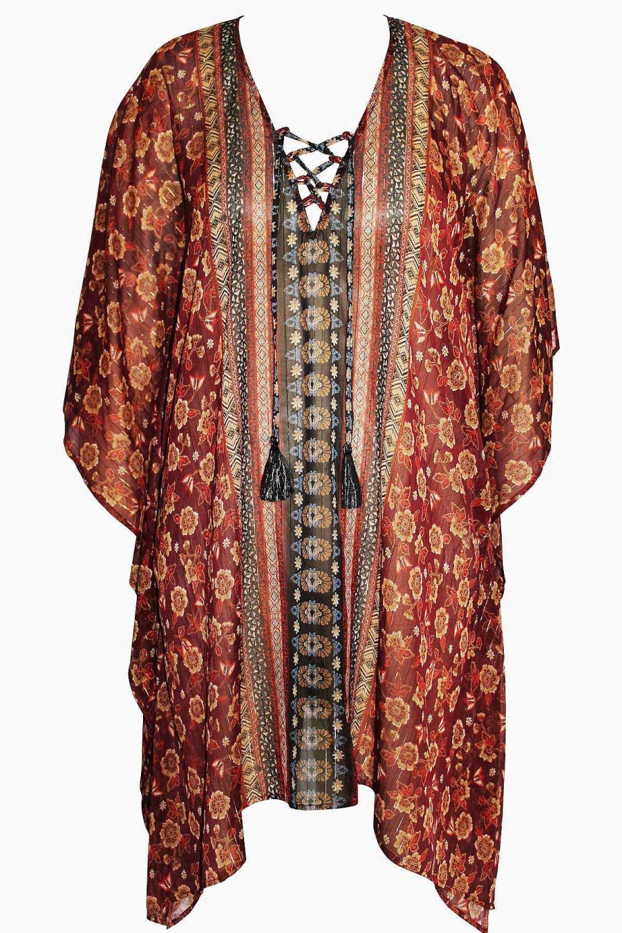 Miraclesuit Zwina Caftan Swim Cover Up Black/Multi Best