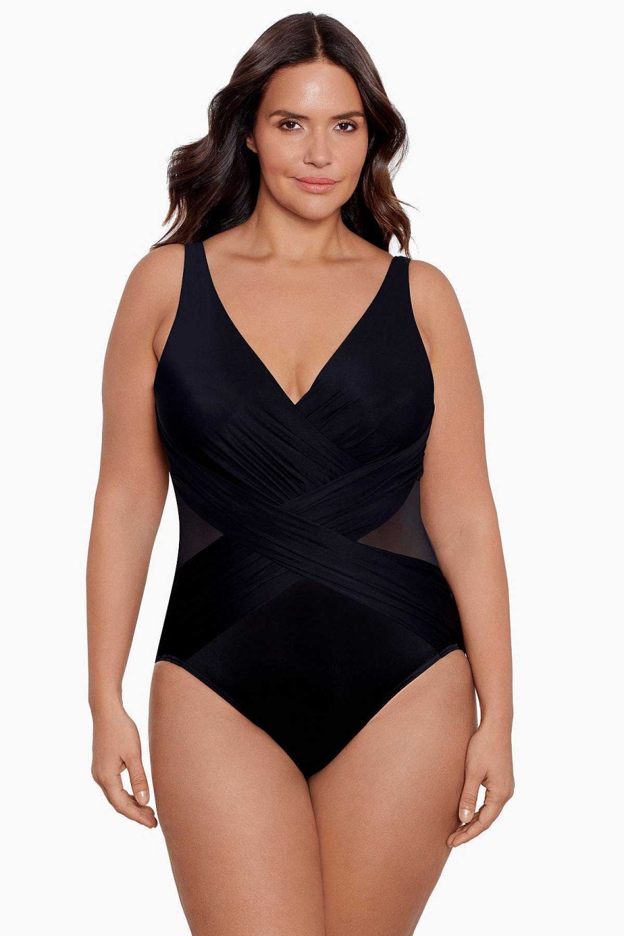 Miraclesuit Plus Size Crossover One Piece Swimsuit Online