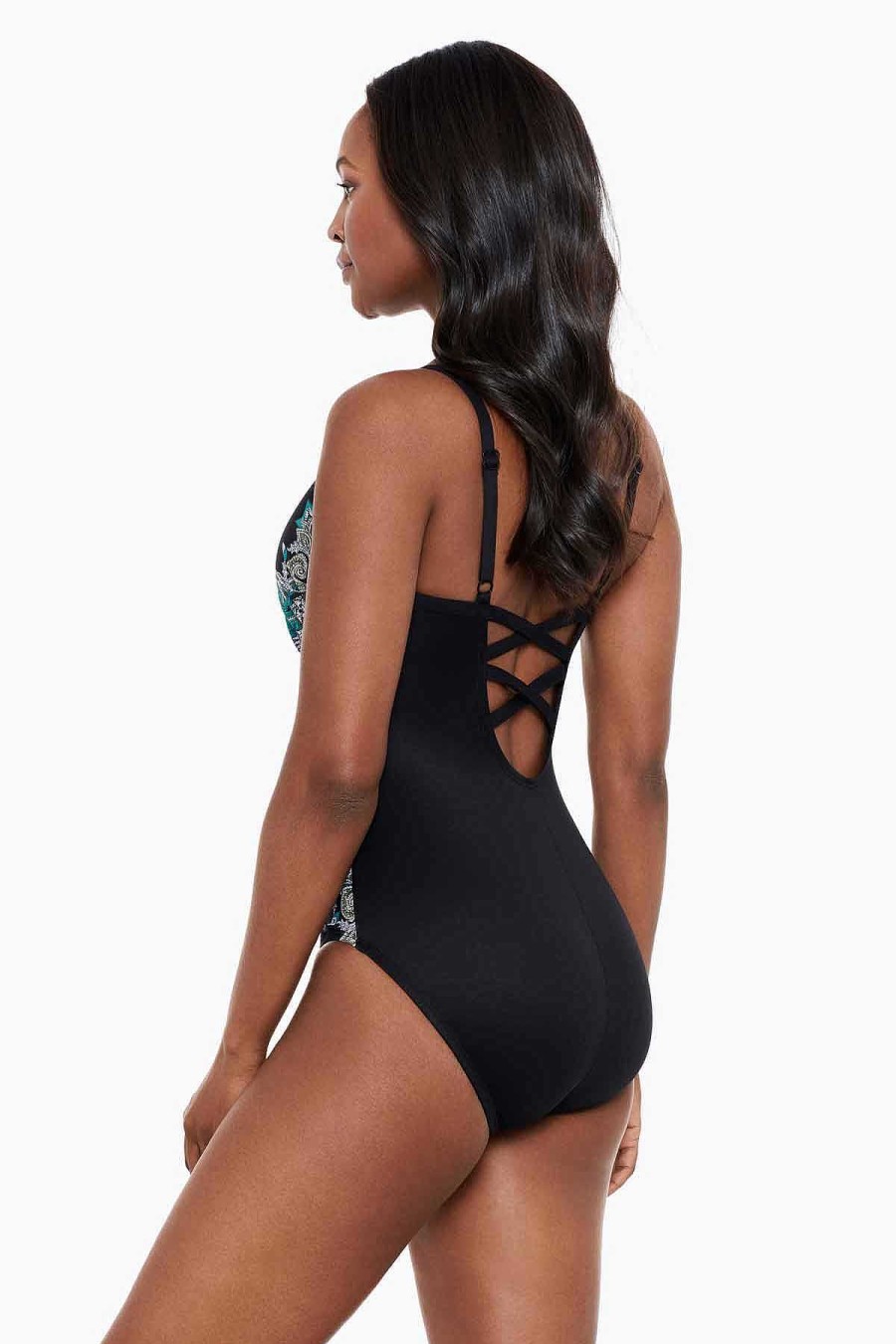 Miraclesuit Precioso Temptation One Piece Swimsuit Dd-Cup Black/Multi Best