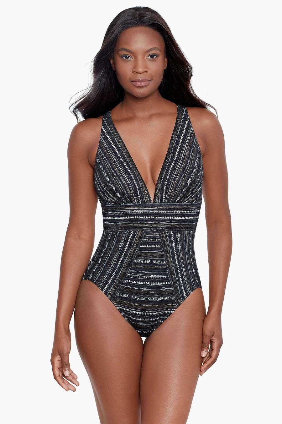 Miraclesuit Cypher Odyssey One Piece Swimsuit Black/Multi Online