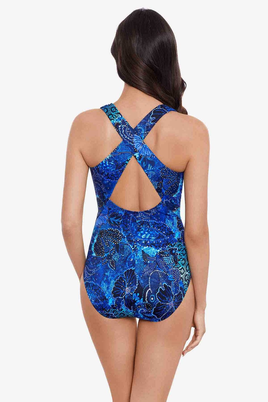 Magicsuit Jewels In The Nile Halle One Piece Swimsuit Blue/Multi Online