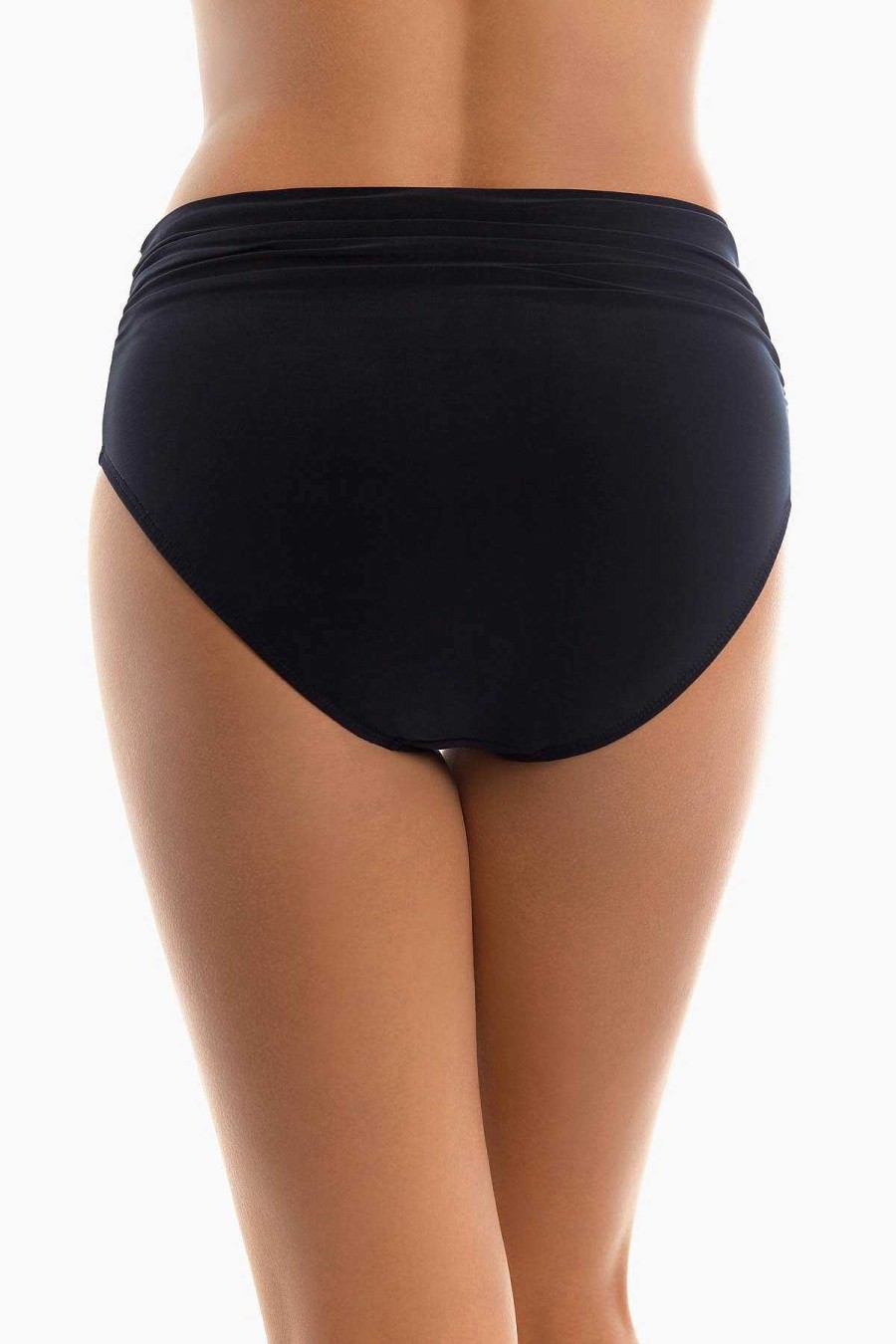 Magicsuit Shirred Jersey Swim Bottom Black Clearance