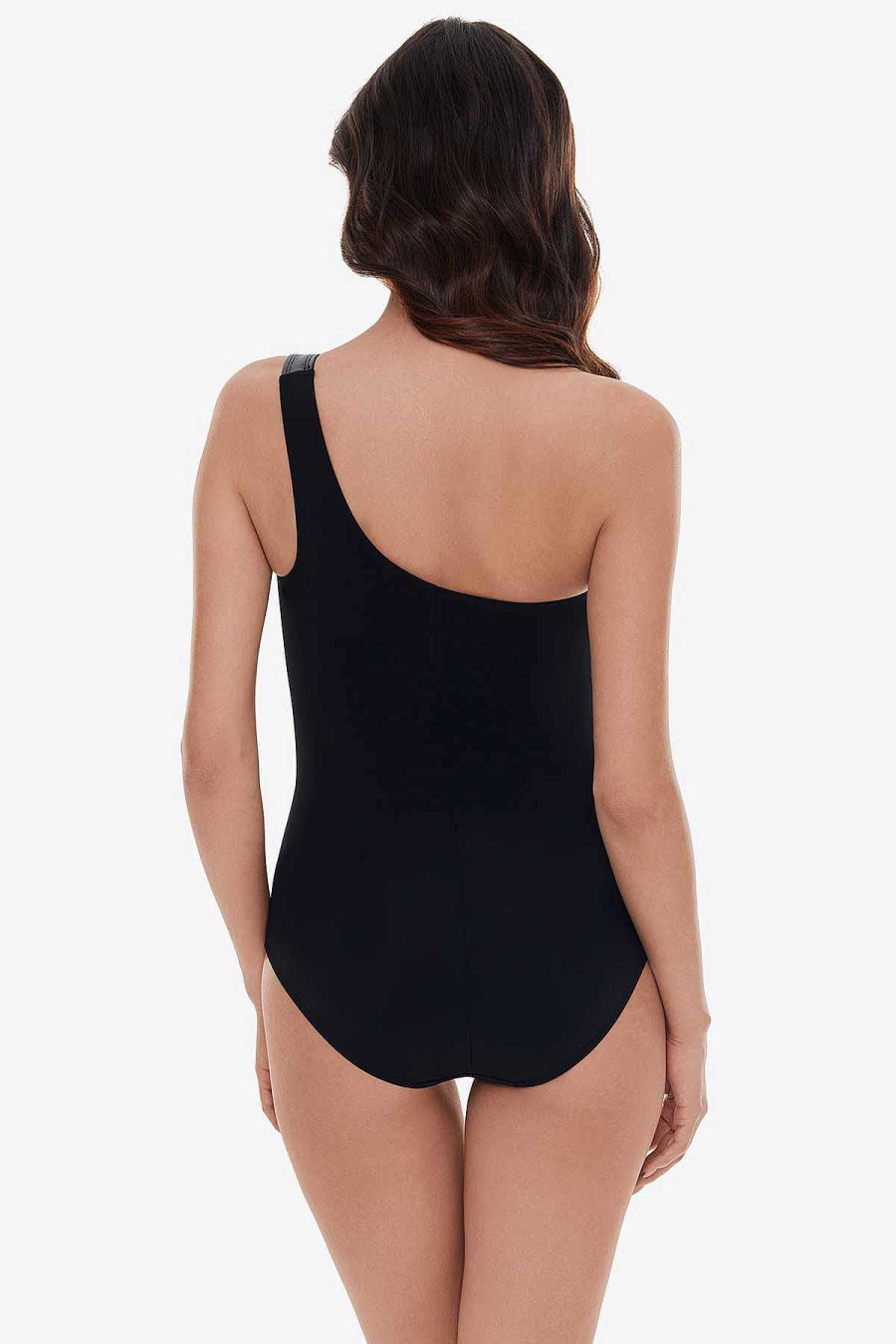 Magicsuit Moto Chic Lita One Piece Swimsuit Black Clearance