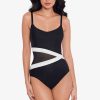 Miraclesuit Spectra Lyra One Piece Swimsuit Black/White Clearance