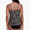 Miraclesuit Petal Pusher Love Knot Tankini Top Black/Multi New