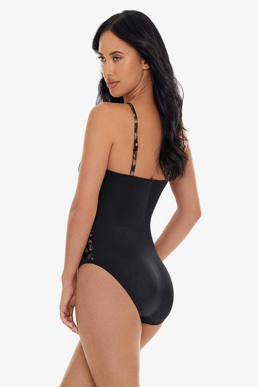 Magicsuit La Paz Lisa One Piece Swimsuit Black/Brown Wholesale