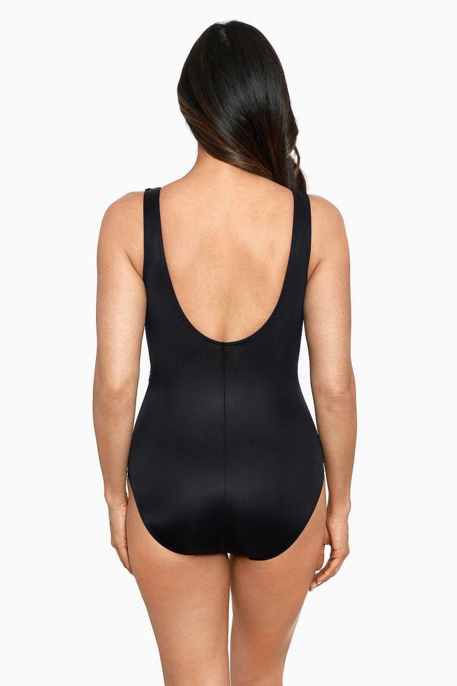 Miraclesuit Stitch It Layered Escape One Piece Swimsuit Multi Clearance