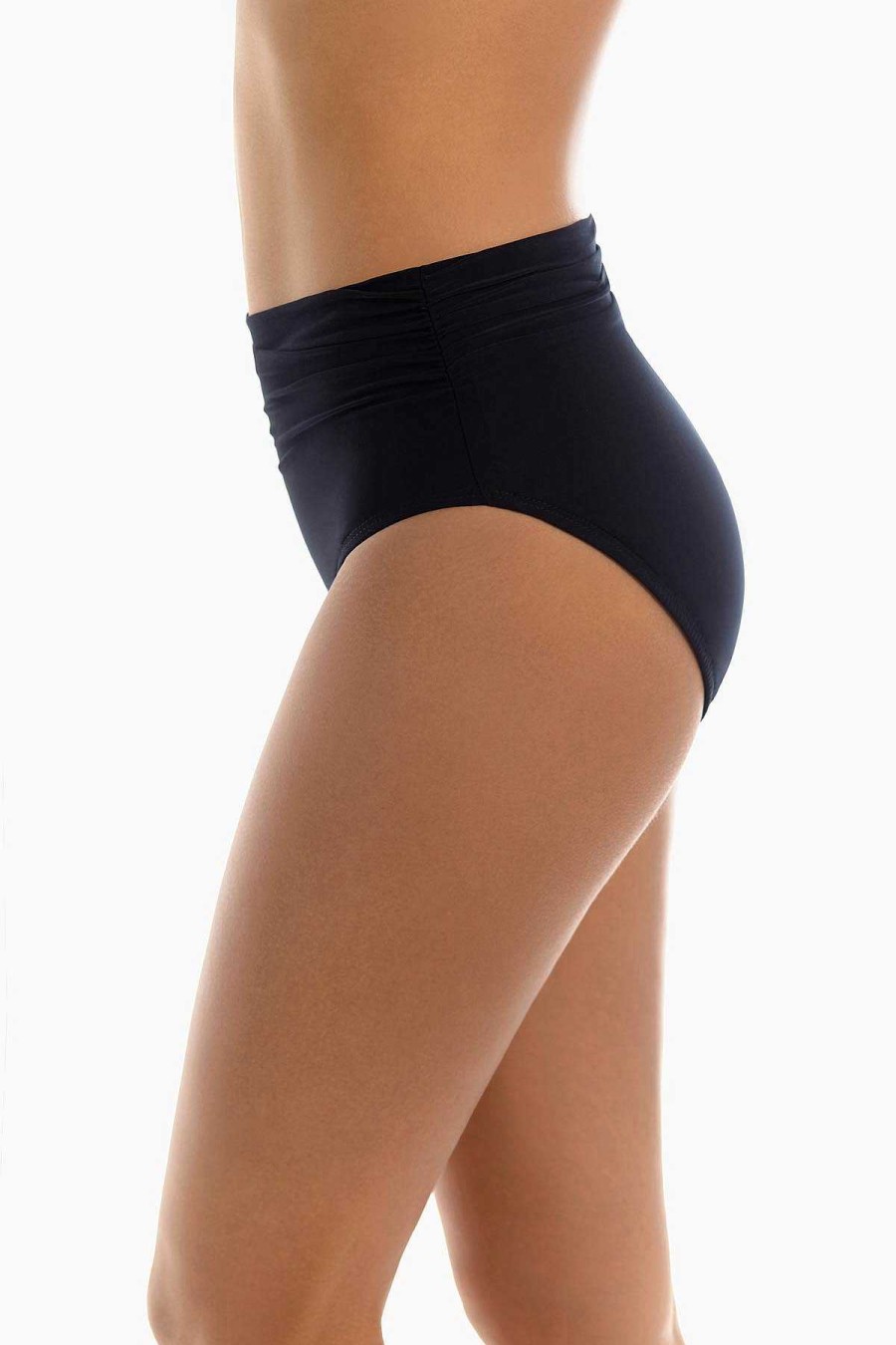 Magicsuit Shirred Jersey Swim Bottom Black Wholesale