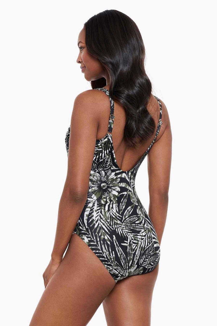 Miraclesuit Zahara Sanibel One Piece Swimsuit Black/Multi Clearance