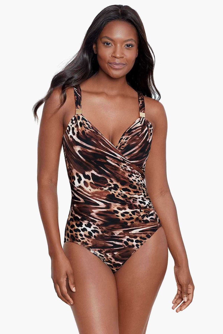 Miraclesuit Ocicat Siren One Piece Swimsuit Black/Multi Best