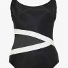 Miraclesuit Spectra Lyra One Piece Swimsuit Black/White Wholesale