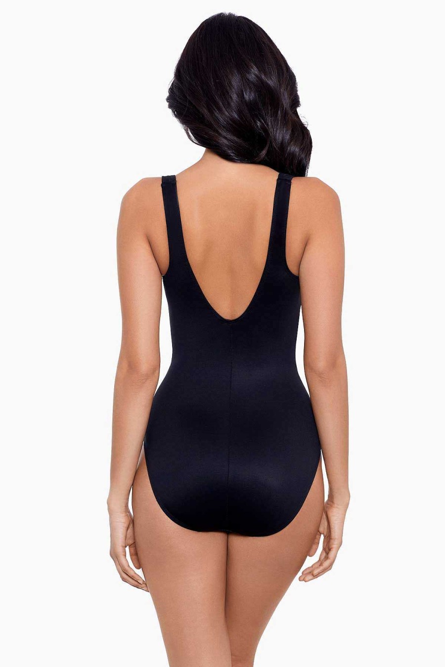 Miraclesuit Spectra Trinity One Piece Swimsuit Black Best