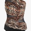 #N/A Tribal Tigress Jena One Piece Swimsuit Black/Multi Hot