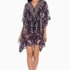 Miraclesuit Tempest Caftan Swim Cover Up Black/Brown Online