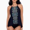 Miraclesuit Precioso Peephole Tankini Top Black/Multi Wholesale