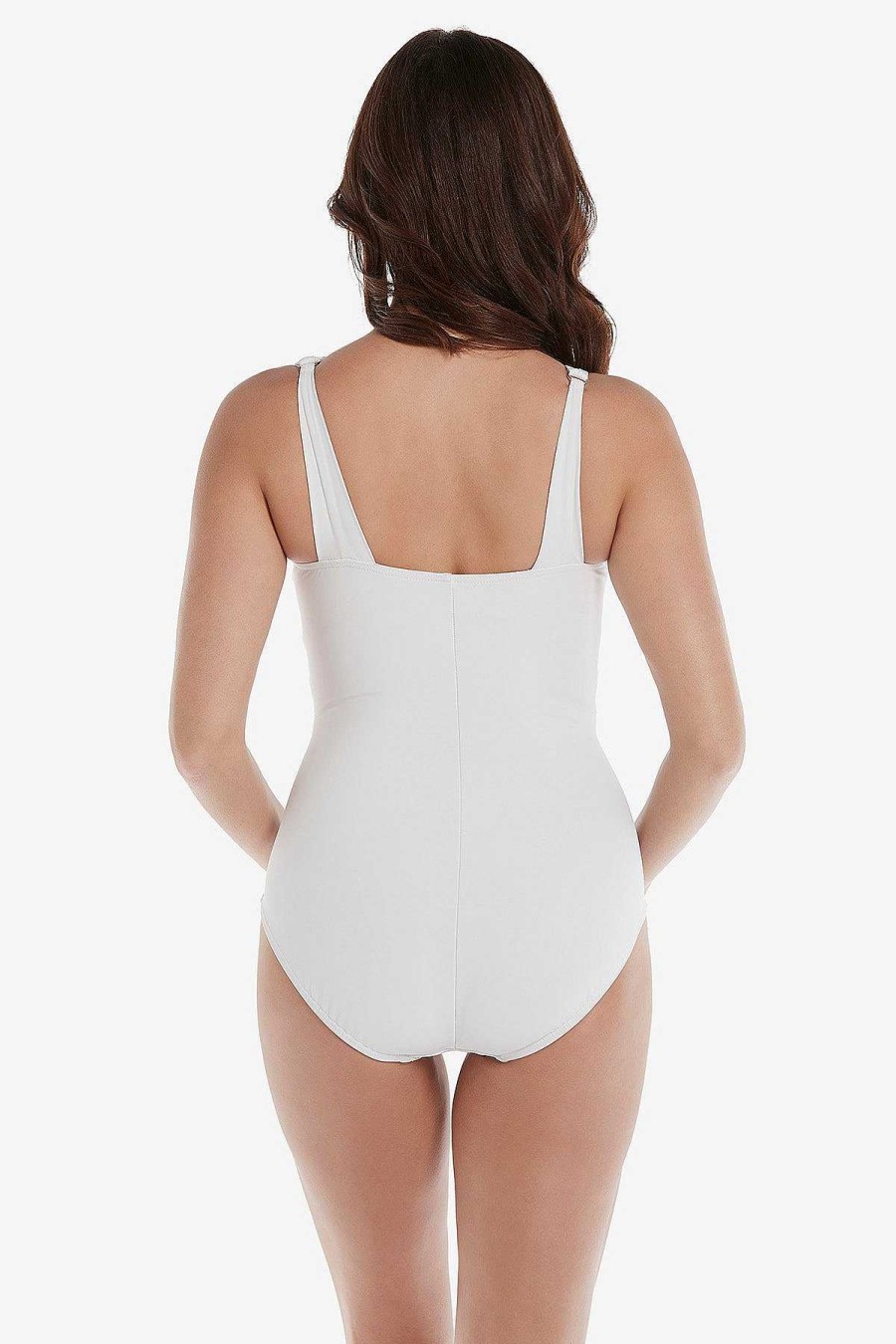 Miraclesuit Illusionists Azura One Piece Swimsuit White Wholesale