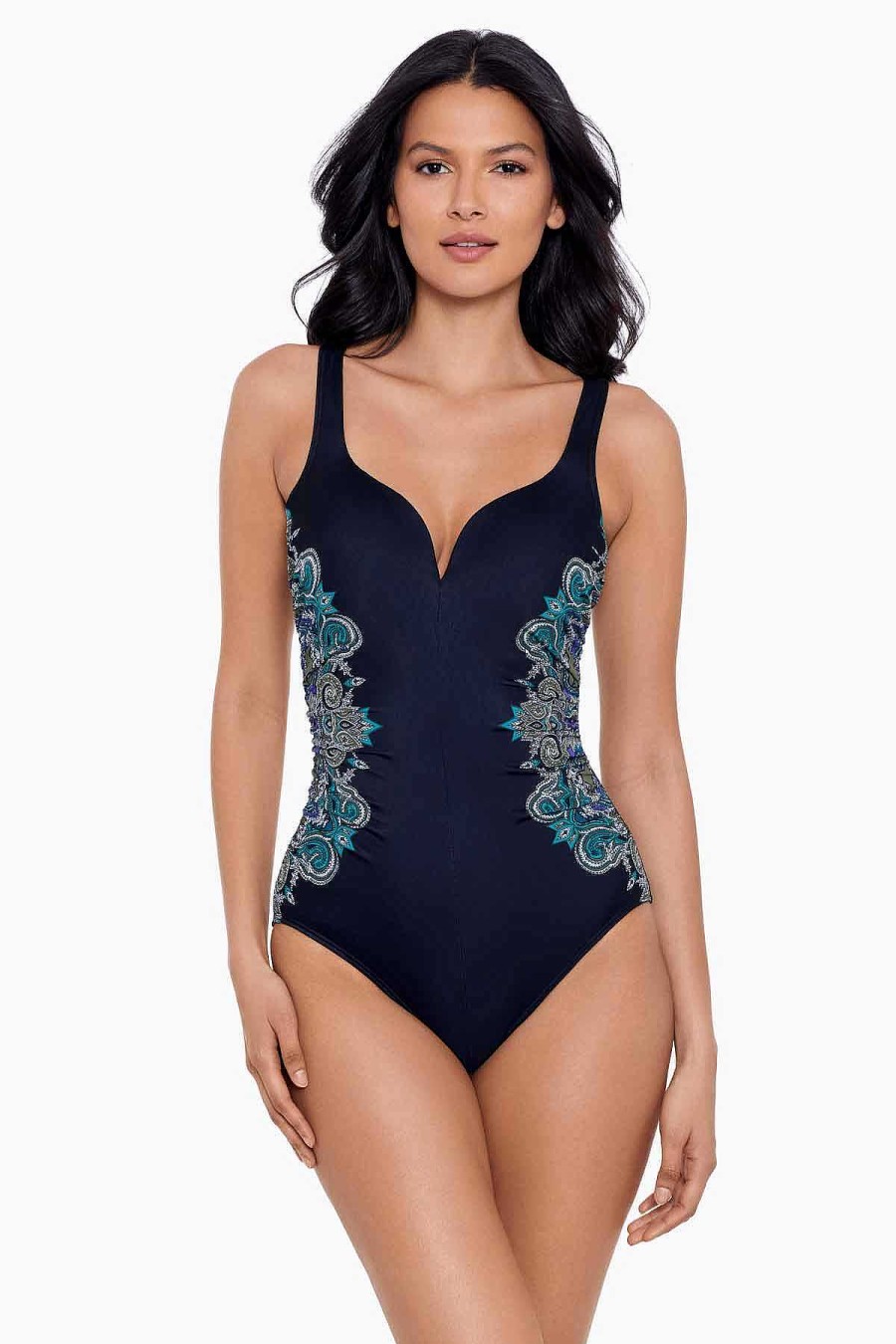 Miraclesuit Precioso Temptress One Piece Swimsuit Black/Multi Best