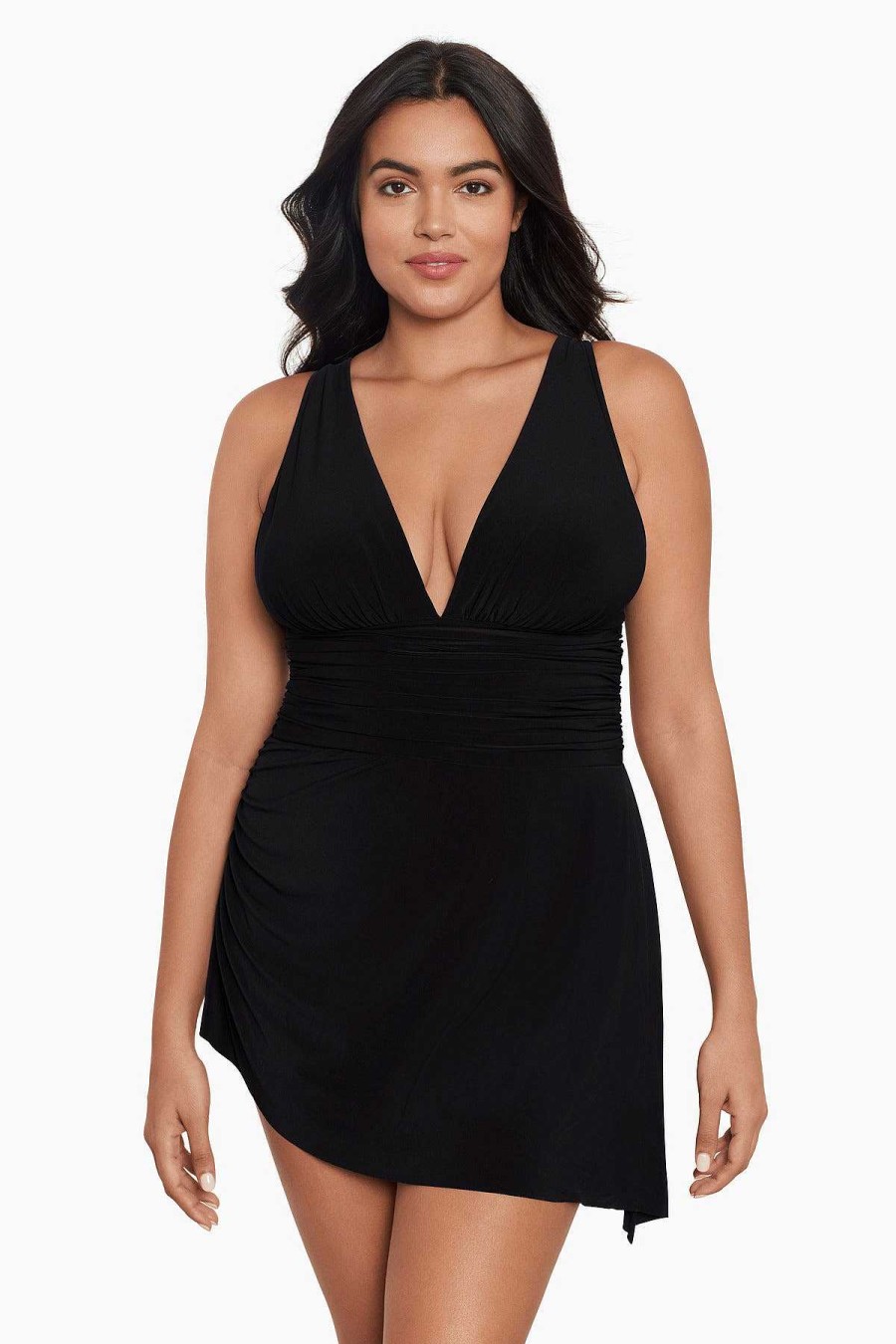 Magicsuit Plus Size Celine Swim Dress Black Online