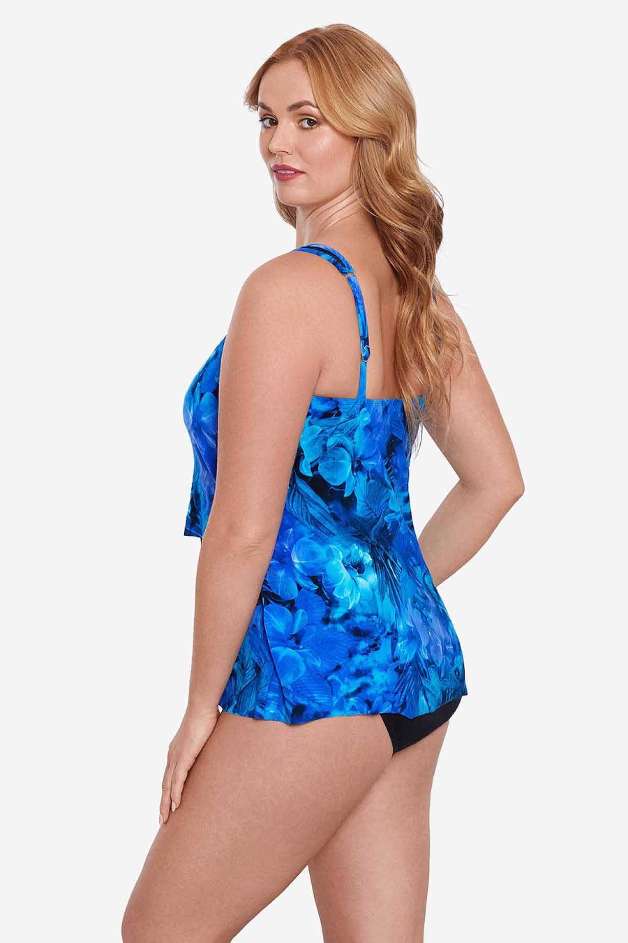 Miraclesuit Plus Size Sous Marine Mirage Tankini Top Blue/Multi Online