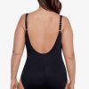 Miraclesuit Plus Size Sanibel One Piece Swimsuit Black New