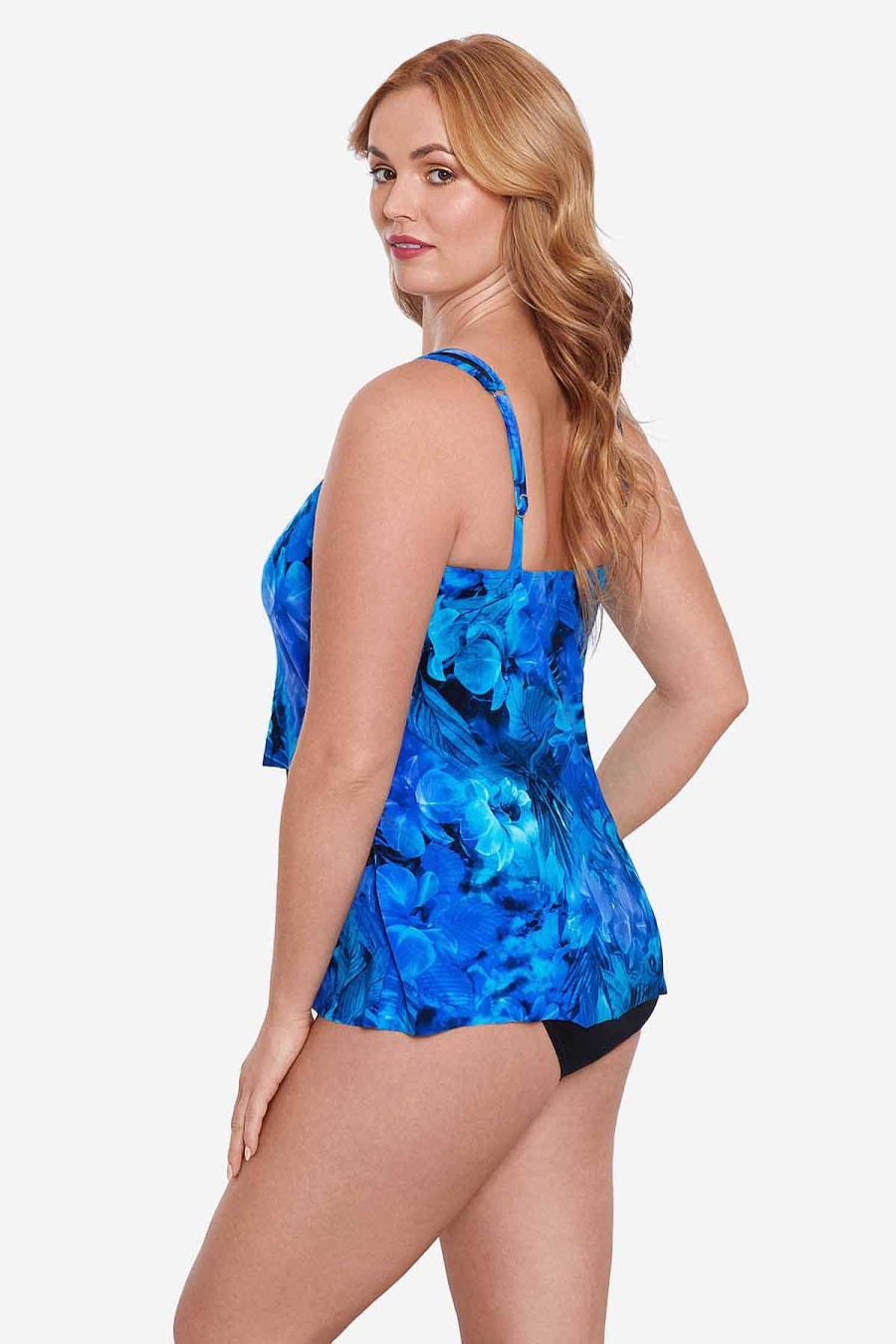 Miraclesuit Plus Size Sous Marine Mirage Tankini Top Blue/Multi Best