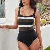 Miraclesuit Spectra Trinity One Piece Swimsuit Black New