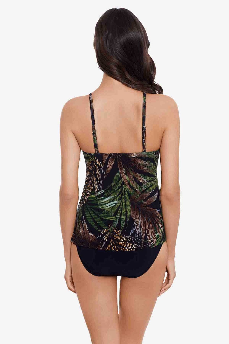 Magicsuit Nighthawk Clo Tankini Top Black/Multi New