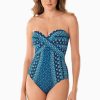 Miraclesuit Mosaica Seville One Piece Swimsuit Blue Clearance