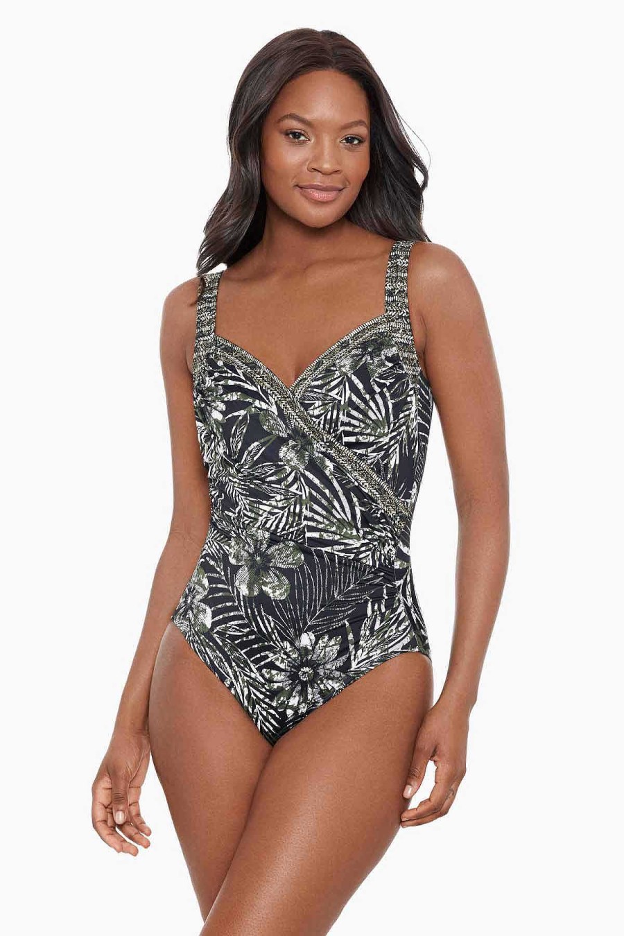 Miraclesuit Zahara Sanibel One Piece Swimsuit Dd-Cup Black/Multi Best