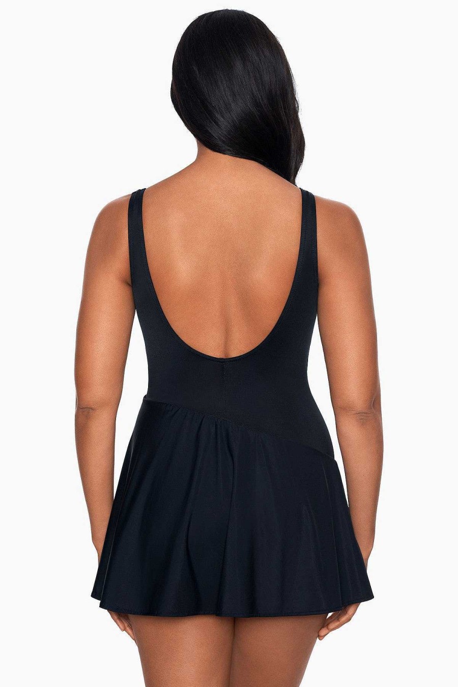 Miraclesuit Aurora Swim Dress Black Clearance