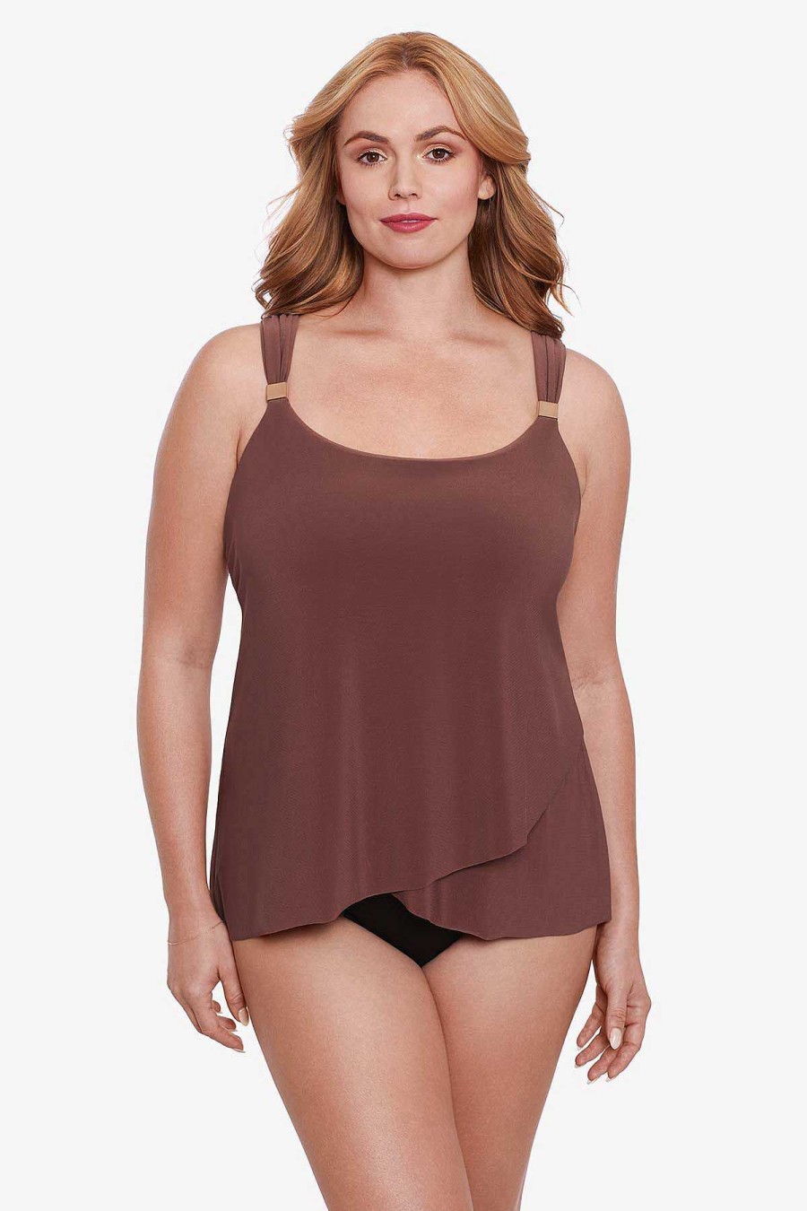 Miraclesuit Plus Size Razzle Dazzle Underwire Tankini Top Online