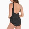 Miraclesuit Pin Point Oceanus One Piece Swimsuit Dd-Cup Black/White New