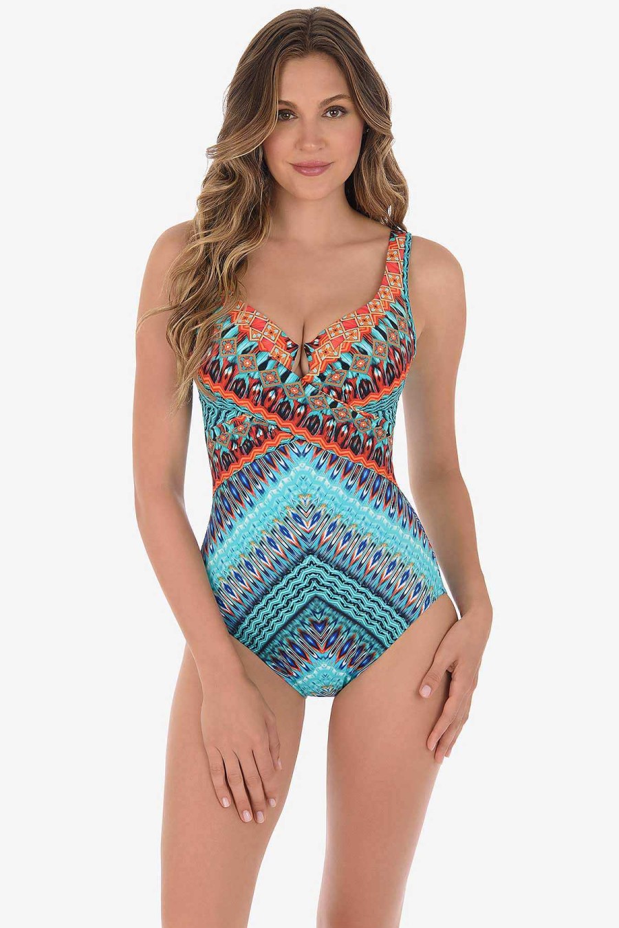 Miraclesuit Casbah Escape One Piece Swimsuit Multi Best