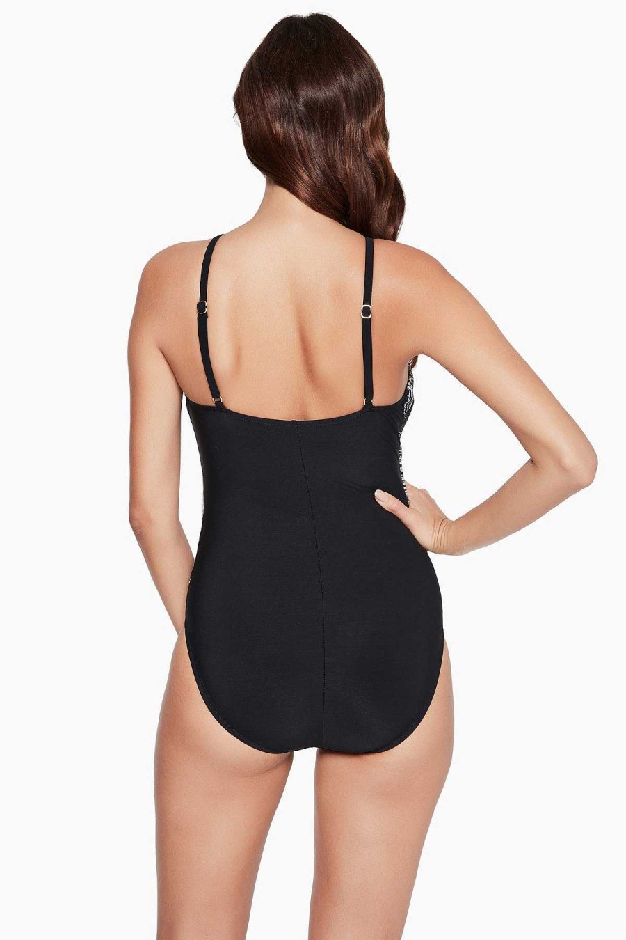 Magicsuit Stroke Of Luck Jill One Piece Swimsuit Black/Gold Best