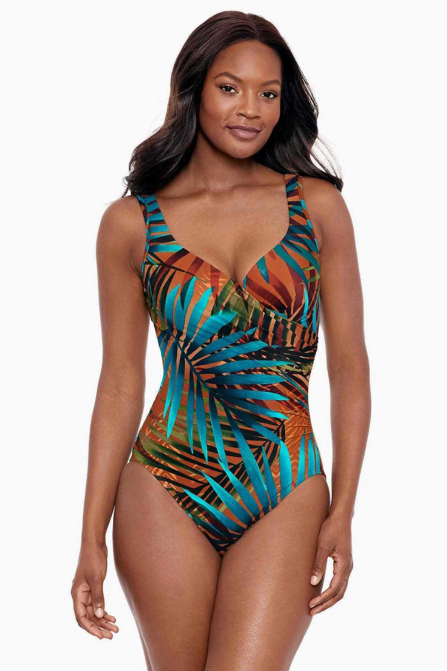 Miraclesuit Tamara Tigre It'S A Wrap One Piece Swimsuit Multi Wholesale