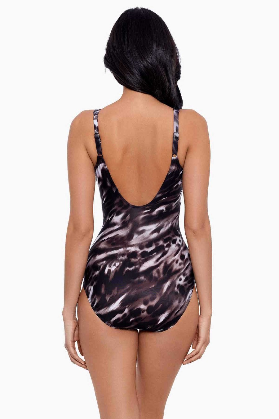 Miraclesuit Tempest Oceanus One Piece Swimsuit Dd-Cup Black/Brown Best