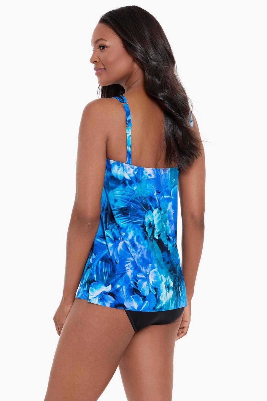 Miraclesuit Sous Marine Mirage Tankini Top Blue/Multi Online