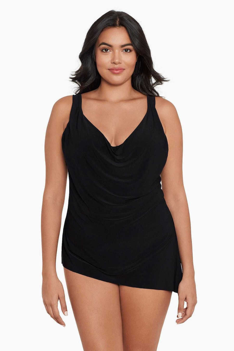 Magicsuit Plus Size Winnie Tankini Top Black Online