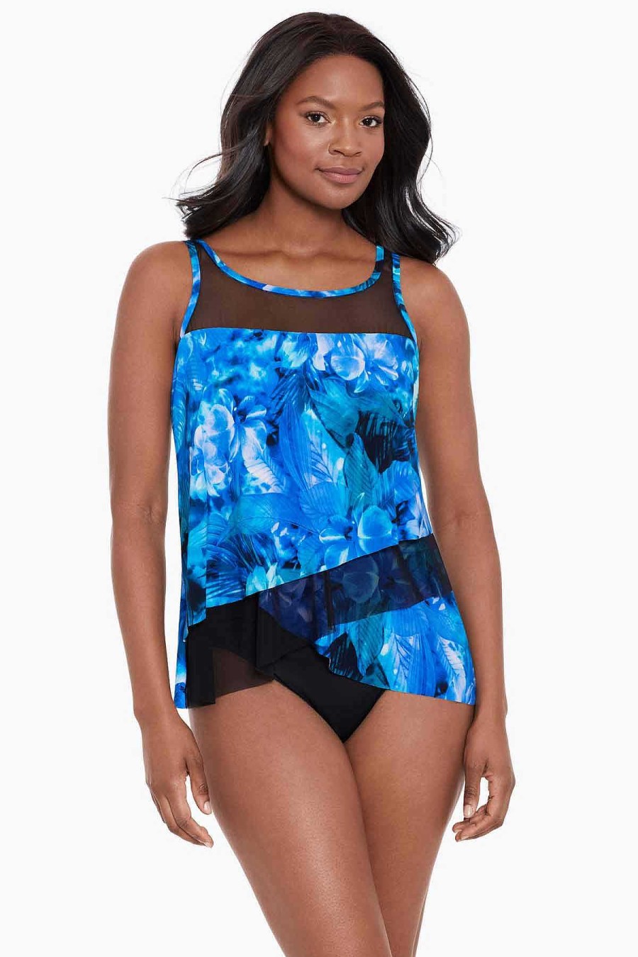 Miraclesuit Sous Marine Mirage Tankini Top Blue/Multi Best