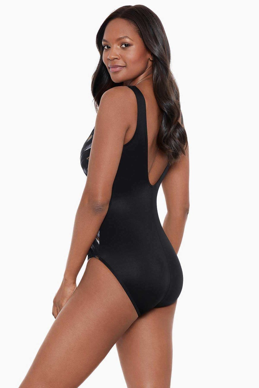 Miraclesuit Bronze Reign Charmer One Piece Swimsuit Black/Multi Wholesale